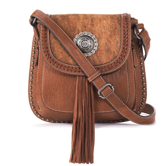 Blazin Roxx Womens Hair On Crossbody Purse - Picture 3 of 3